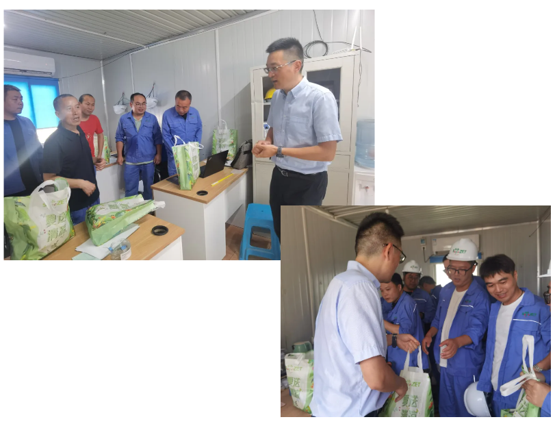 关切一线 致敬匠心 | 恒峰g22股份发展项目现场夏季“送清冷”慰问活动